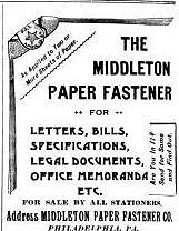 1891 Middleton Paper Fastener OM.jpg (27291 bytes)